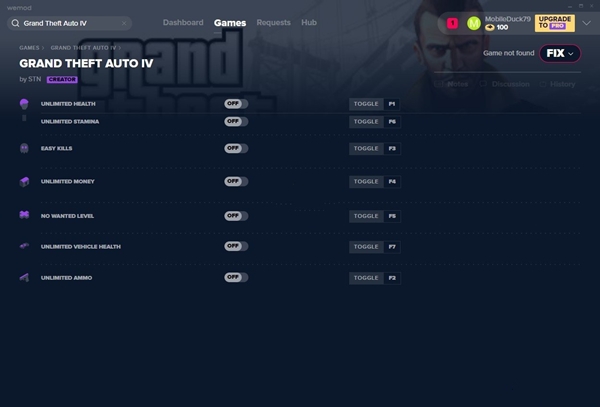 GTA4七项修改器 v2019.08.10 风灵月影版