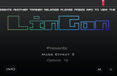 质量效应3十九项修改器 v1.5.5427.124 LinGon版