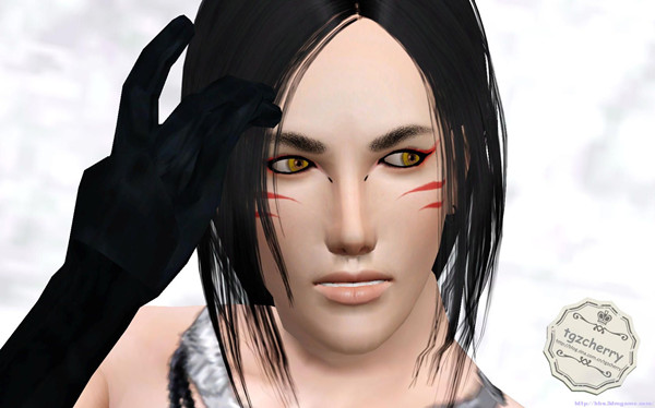 模拟人生3男女通用狐妖面部化妆MOD tgzcherry版