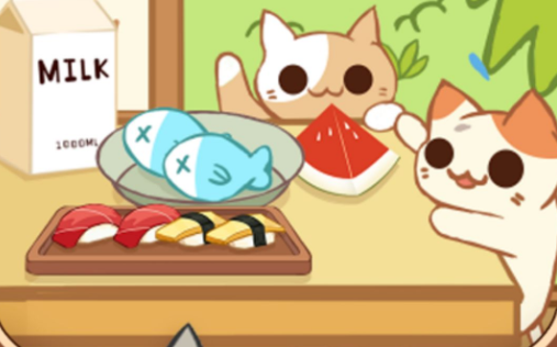 馋嘴猫咪