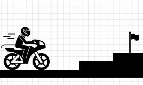 画线摩托车