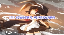 2022《忍者必须死3》5月21日礼包兑换码分享